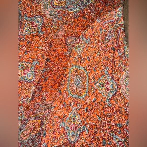 Sundance Silk Paisley Print Dress Size 8 - Picture 9 of 9